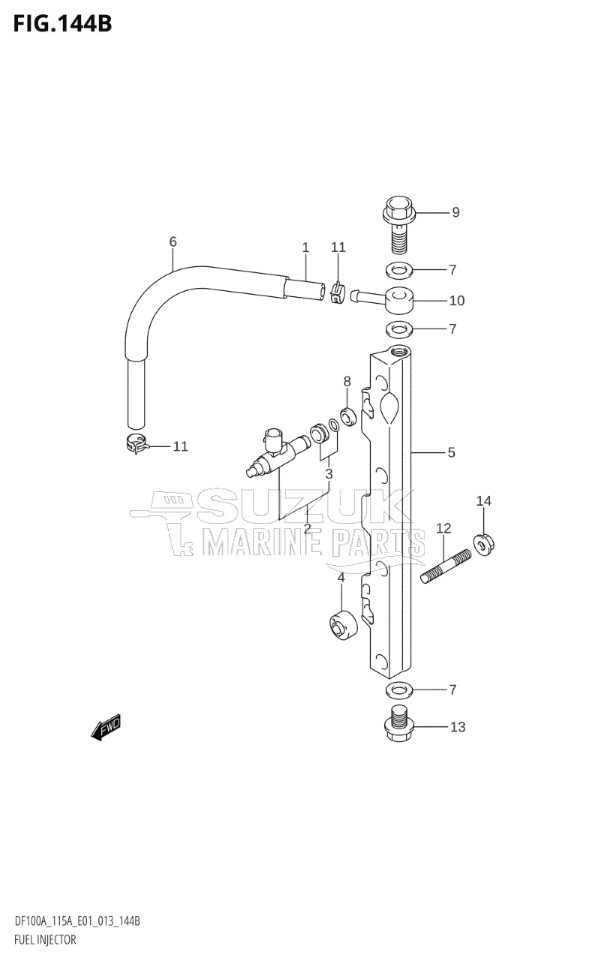 FUEL INJECTOR (DF100AT:E40)