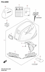 DF30A From 03003F-610001 (P03)  2016 drawing ENGINE COVER (DF25ATH:P03)