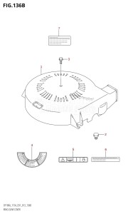 DF140AZ From 14003Z-310001 (E01 E40)  2013 drawing RING GEAR COVER (DF100AT:E40)