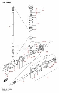 DF225T From 22503F-810001 (E01 E40)  2018 drawing TRANSMISSION (DF200AT)