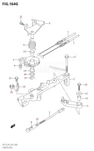 DF175Z From 17502Z-410001 (E01 E40)  2014 drawing THROTTLE ROD (DF175Z:E01)