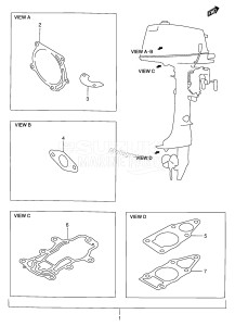 DT4 From 00402-351001 ()  1993 drawing OPTIONAL : GASKET SET (DT5Y)