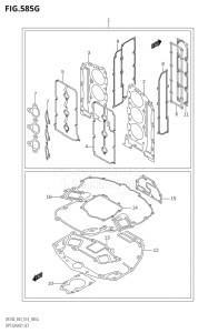 20002Z-410001 (2014) 200hp E03-USA (DF200Z) DF200Z drawing OPT:GASKET SET (DF250ST:E03)