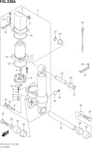 02504F-340001 (2023) 25hp P01-Gen. Export 1 (DF25A    DF25AT    DF25ATH    DT25K) DF25A drawing TILT CYLINDER (DF25AT,DF25ATH,DF30AT,DF30ATH)