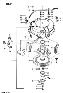 DT55 From 05502-702147 ()  1987 drawing RECOIL STARTER