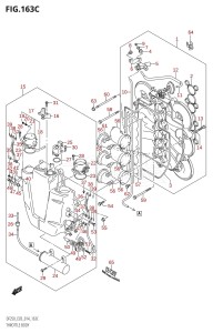 DF250Z From 25003Z-410001 (E03)  2014 drawing THROTTLE BODY (DF225T:E03)