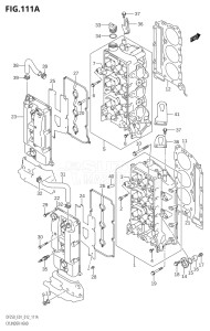 25003F-210001 (2012) 250hp E01 E40-Gen. Export 1 - Costa Rica (DF250T) DF250 drawing CYLINDER HEAD