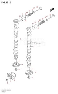 DF150AZ From 15003Z-340001 (E40)  2023 drawing CAMSHAFT ((DF150AT,DF150AZ):(020,021))