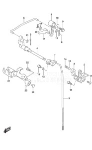 DF 20A drawing Clutch Rod Remote Control