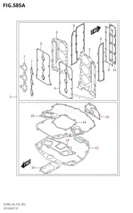 DF225Z From 22503Z-810001 (E03)  2018 drawing OPT:GASKET SET