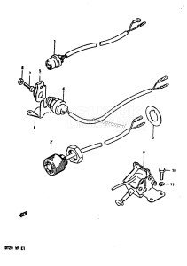 DT25 From 02503-923424 ()  1989 drawing ELECTRICAL (ELECTRIC STARTER)