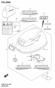 DF20A From 02002F-710001 (P01 P40)  2017 drawing ENGINE COVER (DF9.9B:P01)