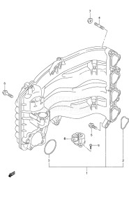 Outboard DF 90A drawing Intake Manifold