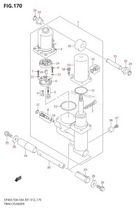 DF40A From 04004F-210001 (E34-Italy)  2012 drawing TRIM CYLINDER (DF40A E01)