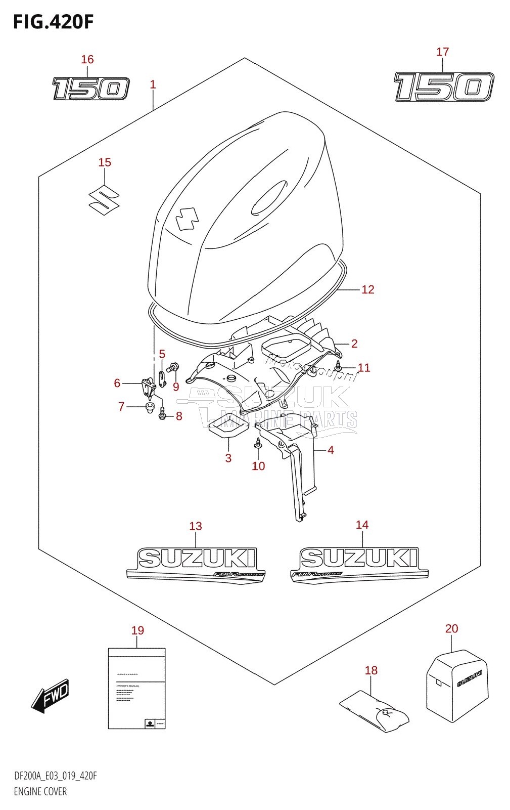 ENGINE COVER (DF150AZ)