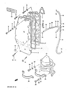 DT140 From 14002-506621 ()  1985 drawing SILENCER - MOTOR BRACKET