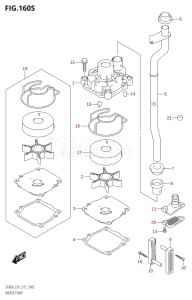 04003F-710001 (2017) 40hp E01-Gen. Export 1 (DF40A  DF40AQH  DF40ATH) DF40A drawing WATER PUMP (DF60AVT:E40)