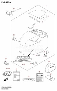 DF60A From 06002F-610001 (E03)  2016 drawing ENGINE COVER (DF40A:E03)