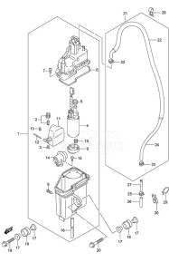 DF 150 drawing Fuel Vapor Separator