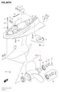 DF140AZ From 14003Z-610001 (E11 E40)  2016 drawing GEAR CASE (DF140AZ:E11)