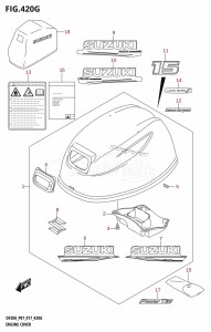 DF20A From 02002F-710001 (P01 P40)  2017 drawing ENGINE COVER (DF15ATH:P01)