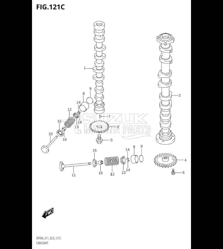 CAMSHAFT (DF90A,DF90ATH,DF90AWQH,DF100B)