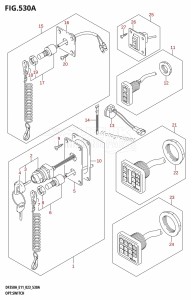 DF350A From 35001F-040001 (E01 E03  -)  2020 drawing OPT:SWITCH (020,021)