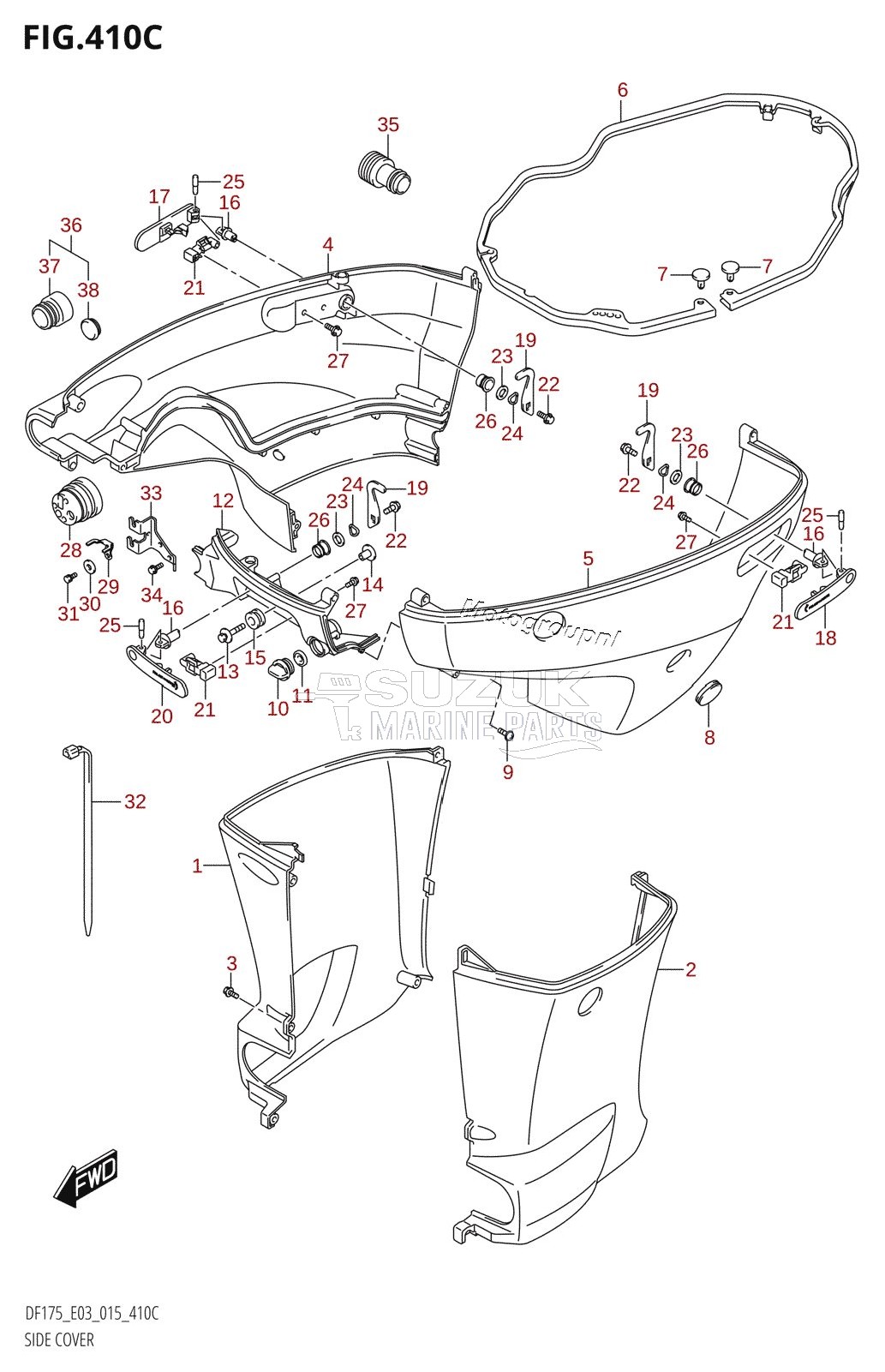 SIDE COVER (DF150Z:E03)