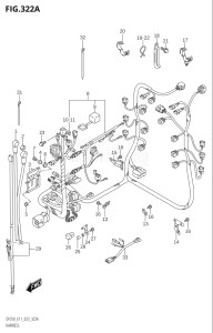 22503Z-140001 (2021) 225hp E11 E40-Gen. Export 1-and 2 (DF225Z) DF225Z drawing HARNESS (DF200T,DF200Z)