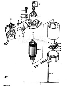 DT30 From 03001-011001 ()  1993 drawing STARTING MOTOR