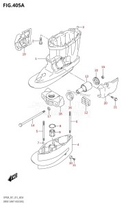 DF70A From 07003F-710001 (E03)  2017 drawing DRIVE SHAFT HOUSING (DF70A:E01)