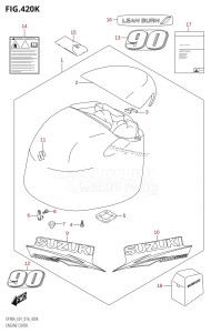 DF70A From 07003F-610001 (E01 E40)  2016 drawing ENGINE COVER (DF90ATH:E40)