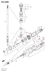 DF300Z From 30001Z-980001 (E03)  2009 drawing TRANSMISSION (DF300Z)