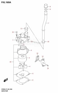 DF200AT From 20003F-440001 (E03 E11 E40)  2024 drawing WATER PUMP (E03,E11)