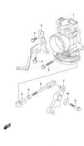 Outboard DF 60A drawing Throttle Body