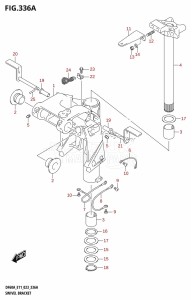 DF50A From 05004F-240001 (E03)  2022 drawing SWIVEL BRACKET (DF40A,DF50A)