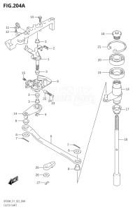 17503Z-340001 (2023) 175hp E11 E40-Gen. Export 1-and 2 (DF175AZ  DF175AZ) DF175AZ drawing CLUTCH SHAFT