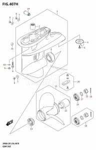 DF50A From 05003F-610001 (E01)  2016 drawing GEAR CASE (DF60A:E40)