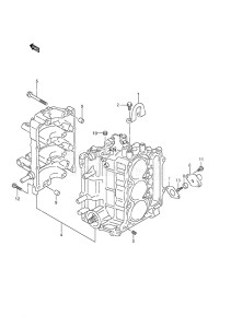 Outboard DF 40 drawing Cylinder Block