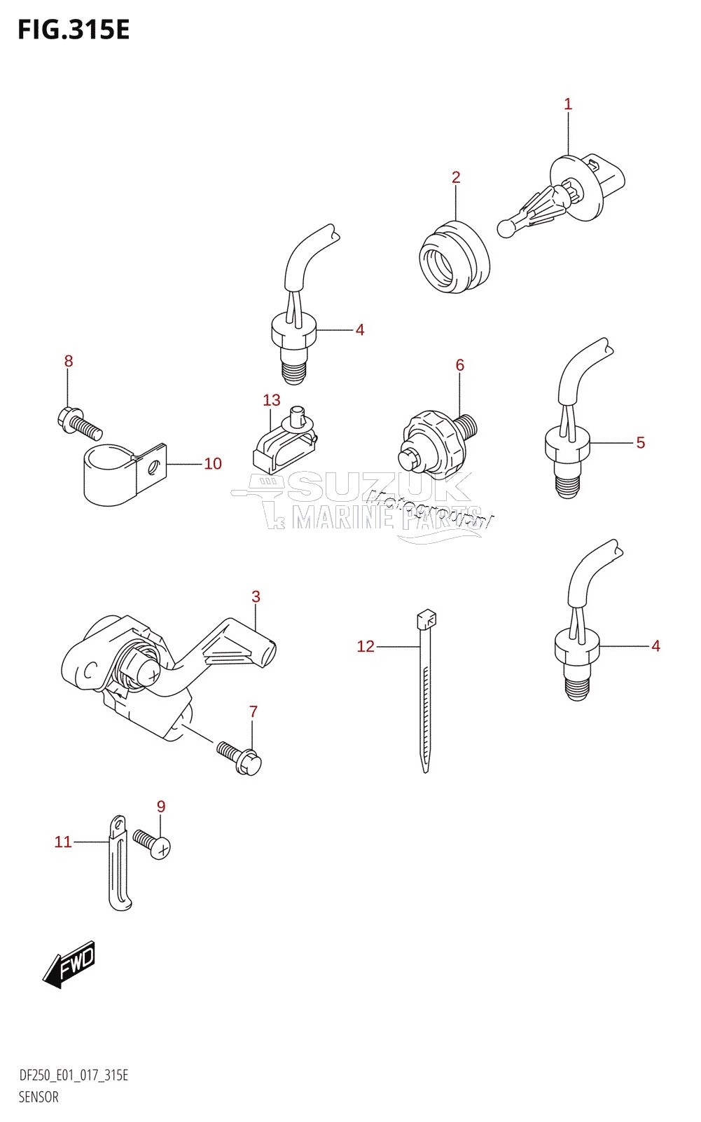 SENSOR (DF225T:E01)