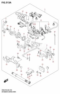 DF20A From 02002F-140001 (E03 P03)  2021 drawing OPT:REMOTE CONTROL PARTS (DF9.9B,DF15A,DF20A)