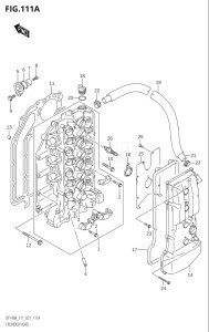 11503F-040001 (2020) 115hp E11 E40-Gen. Export 1-and 2 (DF115AT  DF115AT) DF115A drawing CYLINDER HEAD