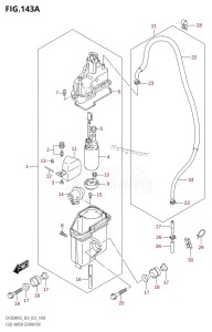 DF150AST From 15004F-140001 (E03)  2021 drawing FUEL VAPOR SEPARATOR