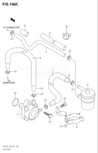 14001Z-680001 (2006) 140hp E01 E40-Gen. Export 1 - Costa Rica (DF140WZK6  DF140ZK6) DF140 drawing FUEL PUMP (DF140WT:(K3,K4,K5,K6),DF140WZ:(K5,K6))