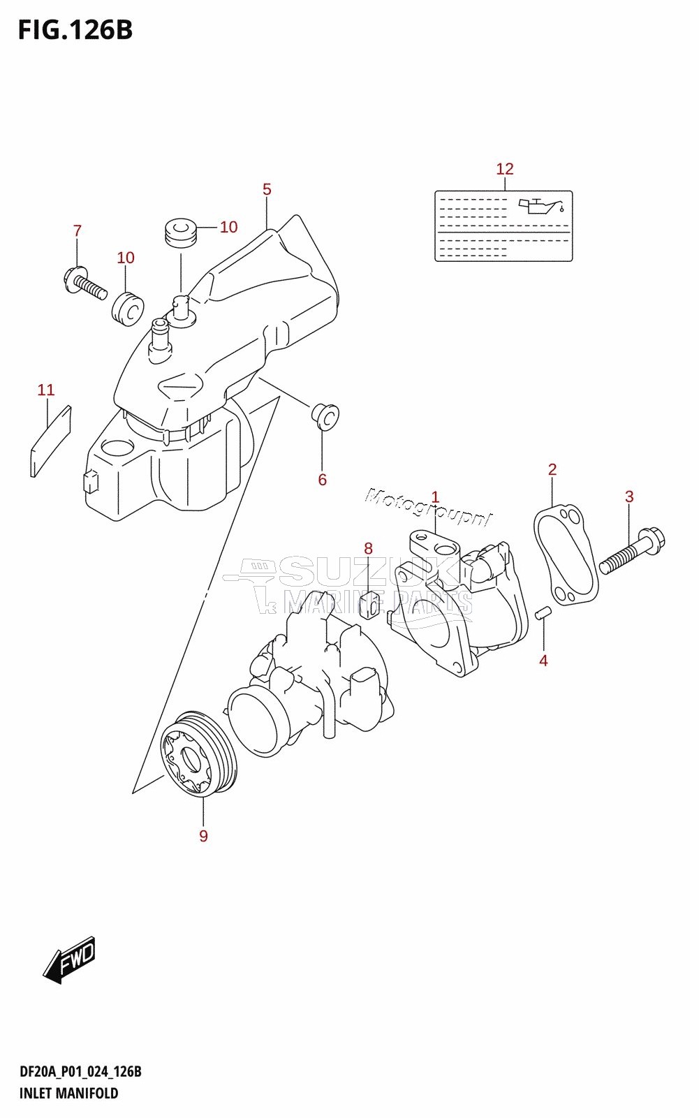 INLET MANIFOLD (DF15A,DF15AR,DF15AT)