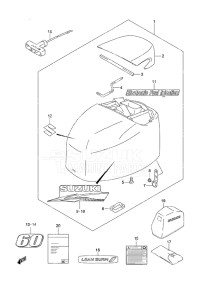 Outboard DF 60A drawing Engine Cover