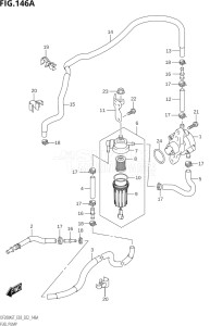 15004F-040001 (2020) 150hp E03-USA (DF150AST) DF150AST drawing FUEL PUMP