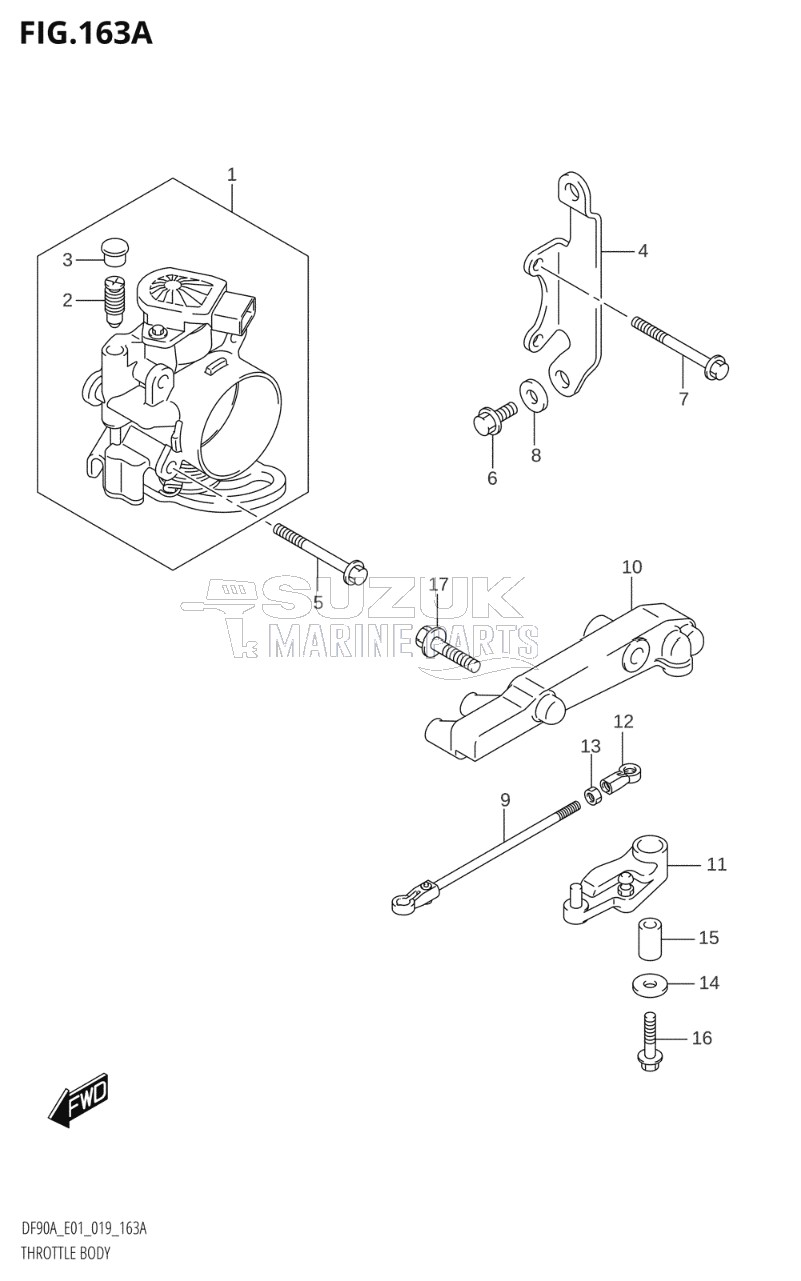 THROTTLE BODY (DF70A,DF80A,DF90A,DF100B)