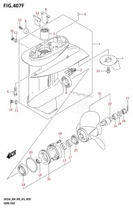 DF25A From 02504F-510001 (P03)  2015 drawing GEAR CASE (DF30AT:P03)