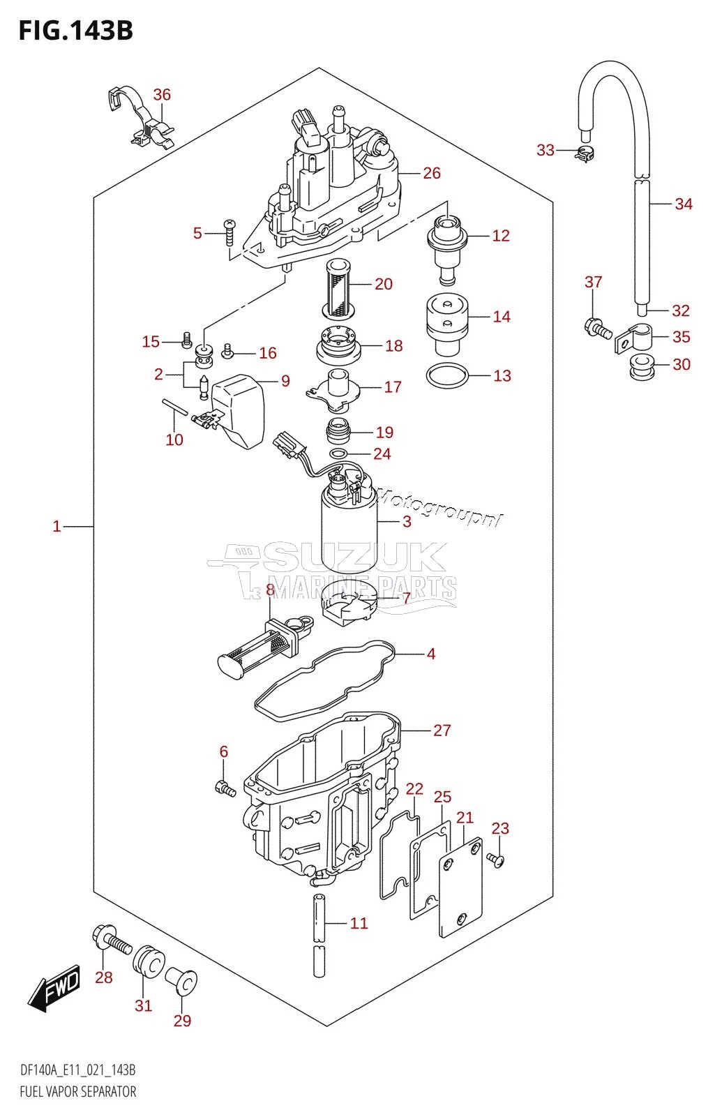 FUEL VAPOR SEPARATOR (E40)